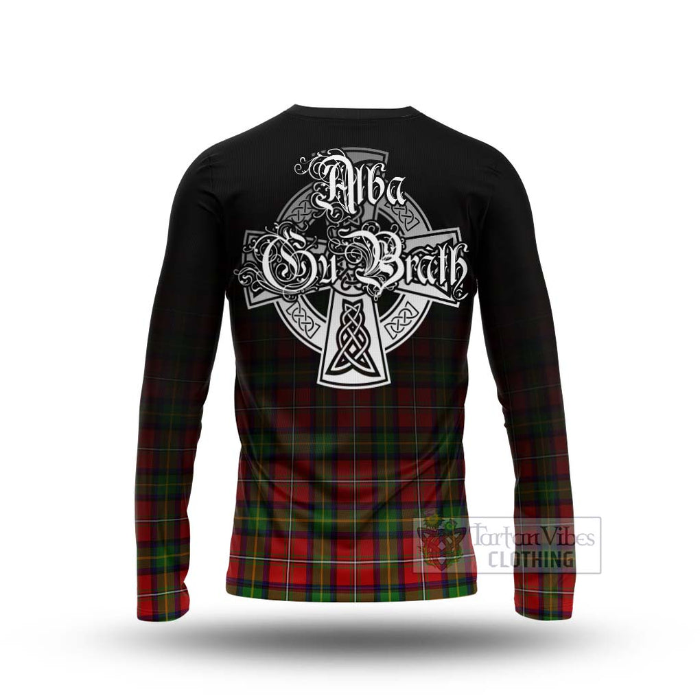 Tartan Vibes Clothing Boyd Tartan Long Sleeve T-Shirt Featuring Alba Gu Brath Family Crest Celtic Inspired