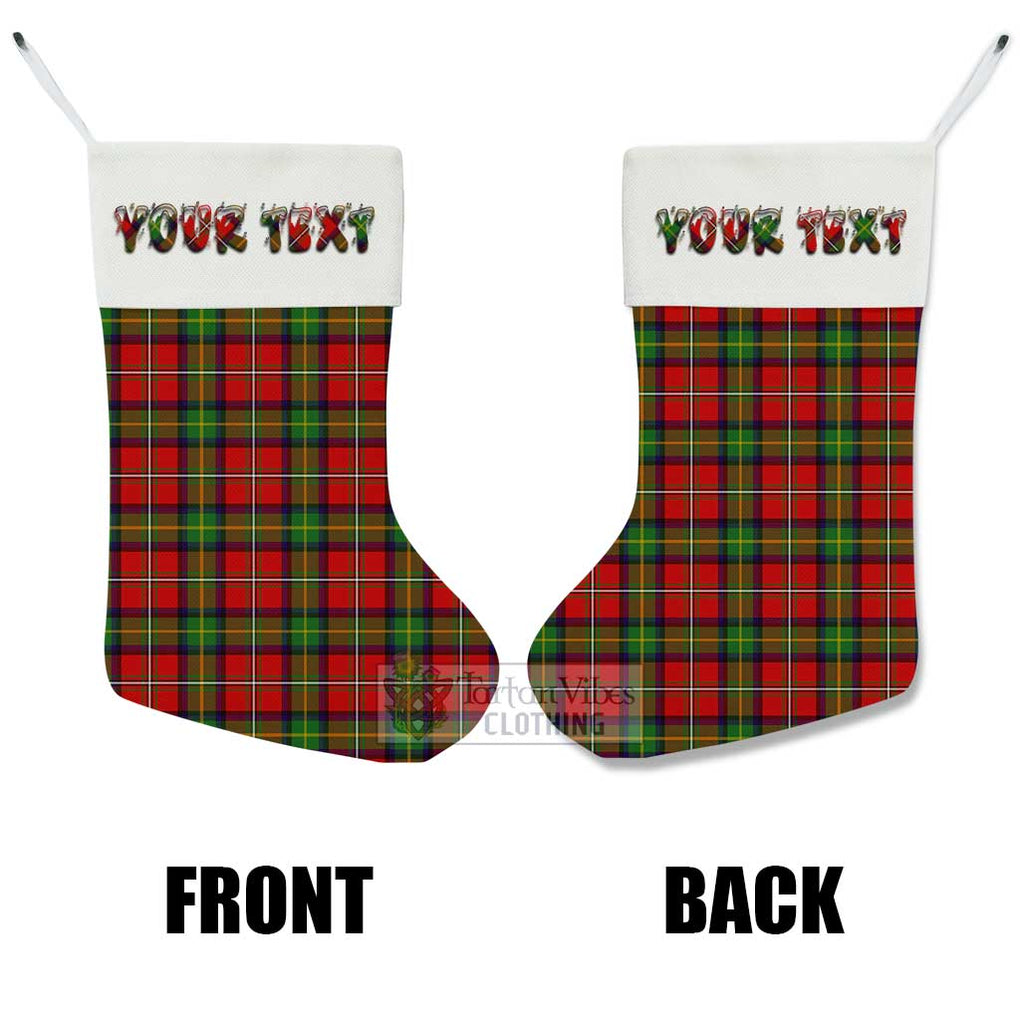 Tartan Vibes Clothing Boyd Tartan Christmas Stocking with Personalized Text