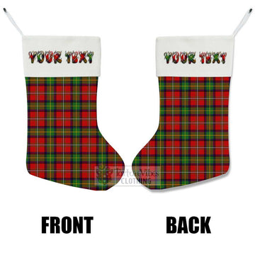 Boyd Tartan Christmas Stocking with Personalized Text