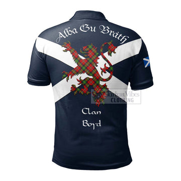 Boyd Tartan Lion Rampant Polo Shirt Proudly Display Your Heritage with Alba Gu Brath and Clan Name