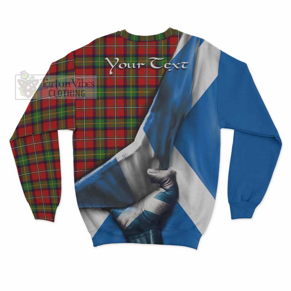 Tartan Vibes Clothing Boyd Tartan Sweatshirt with Family Crest Scotland Patriotic Style