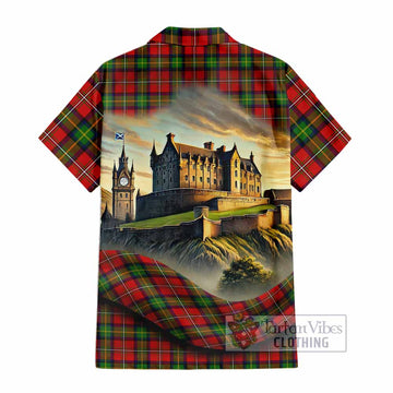 Boyd Tartan Family Crest Hawaiian Shirt with Scottish Ancient Castle Style - Tartan Vibes Clothing