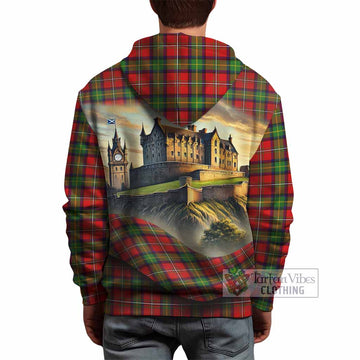 Boyd Tartan Family Crest Hoodie with Scottish Ancient Castle Style - Tartan Vibes Clothing