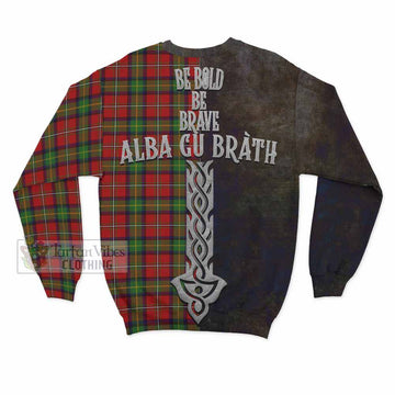 Boyd Tartan Family Crest Sweatshirt Alba Gu Brath Be Brave Lion Ancient Style - Tartan Vibes Clothing