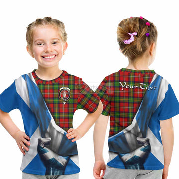 Boyd Tartan Kid T-Shirt with Family Crest Scotland Patriotic Style