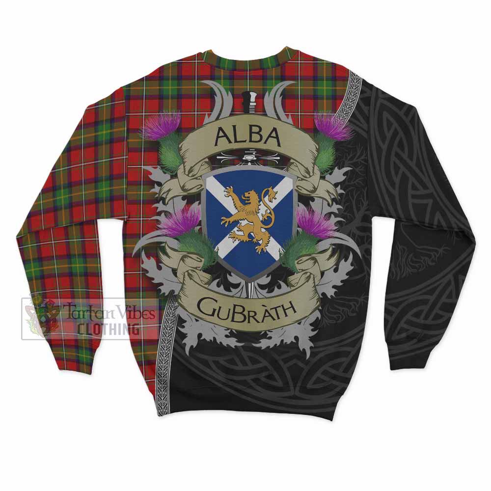 Boyd Tartan Family Crest Sweatshirt Lion Rampant Royal Thistle Shield Celtic Inspired - Tartan Vibes Clothing