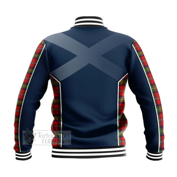 Boyd Tartan Baseball Jacket with Family Crest and Scottish Thistle Vibes Sport Style