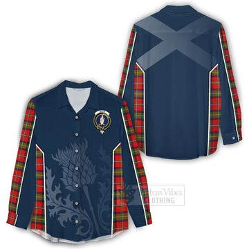 Boyd Tartan Women's Casual Shirt with Family Crest and Scottish Thistle Vibes Sport Style