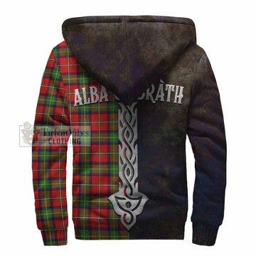 Boyd Tartan Family Crest Sherpa Hoodie Alba Gu Brath Be Brave Lion Ancient Style - Tartan Vibes Clothing