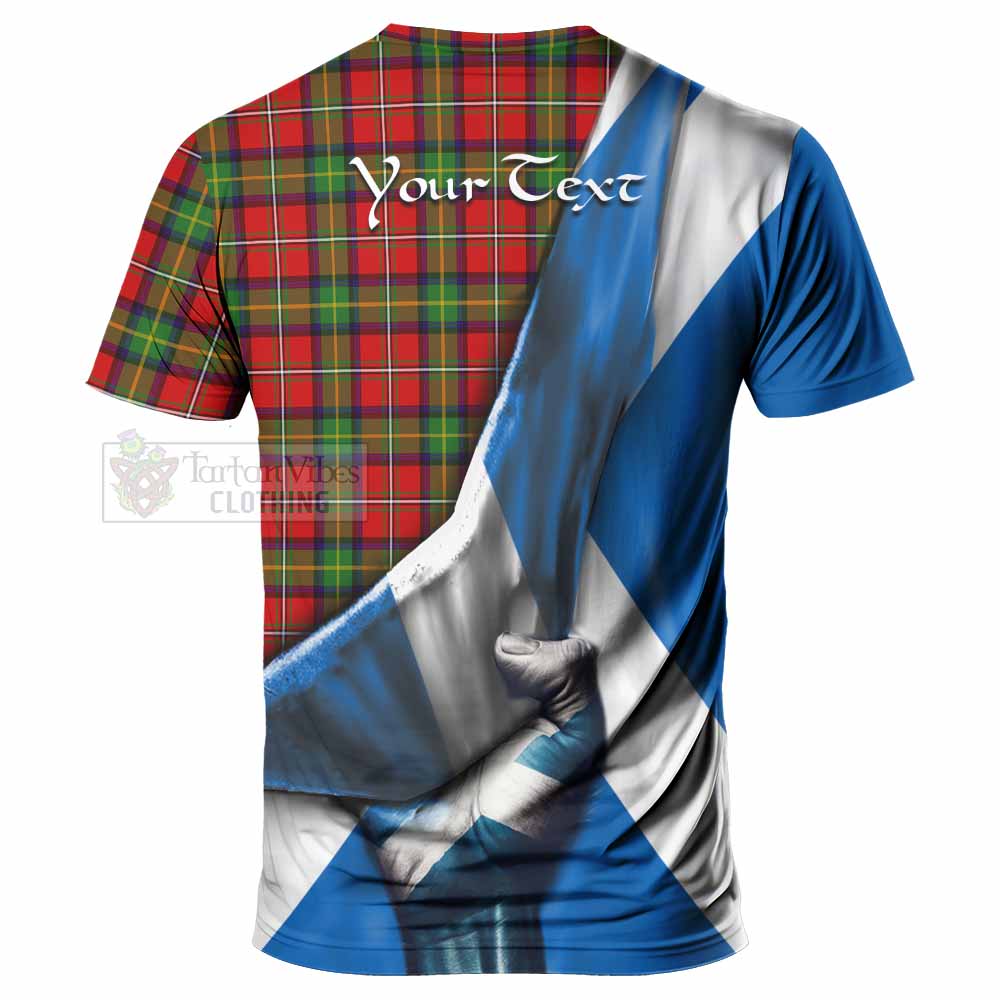 Tartan Vibes Clothing Boyd Tartan T-Shirt with Family Crest Scotland Patriotic Style