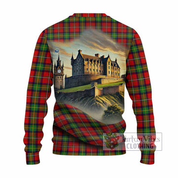 Boyd Tartan Family Crest Knitted Sweater with Scottish Ancient Castle Style - Tartan Vibes Clothing