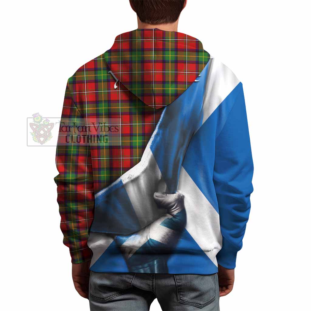 Tartan Vibes Clothing Boyd Tartan Hoodie with Family Crest Scotland Patriotic Style