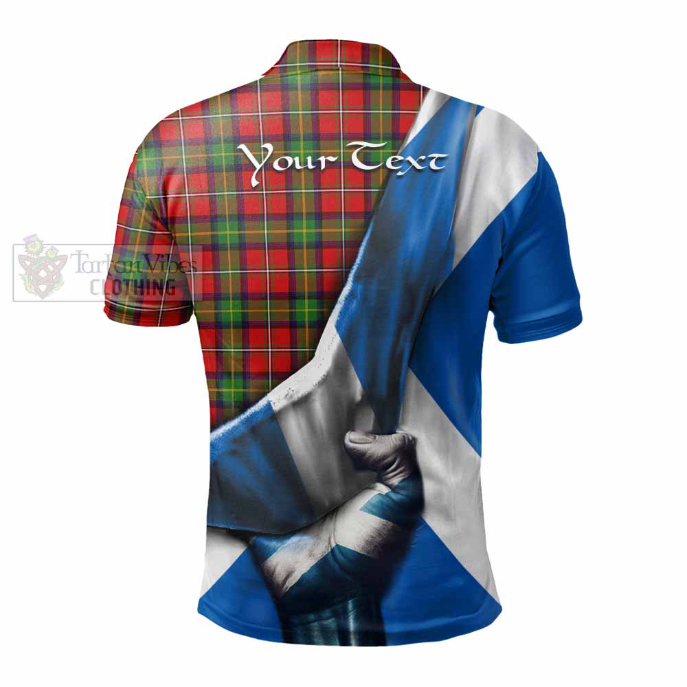 Tartan Vibes Clothing Boyd Tartan Polo Shirt with Family Crest Scotland Patriotic Style