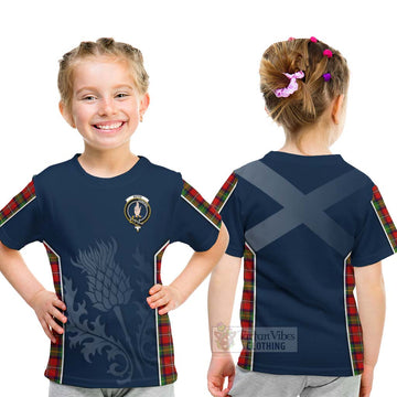 Boyd Tartan Kid T-Shirt with Family Crest and Scottish Thistle Vibes Sport Style