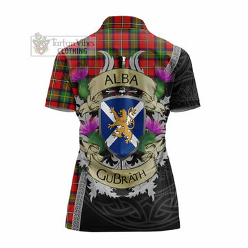Boyd Tartan Family Crest Women's Polo Shirt Lion Rampant Royal Thistle Shield Celtic Inspired - Tartan Vibes Clothing