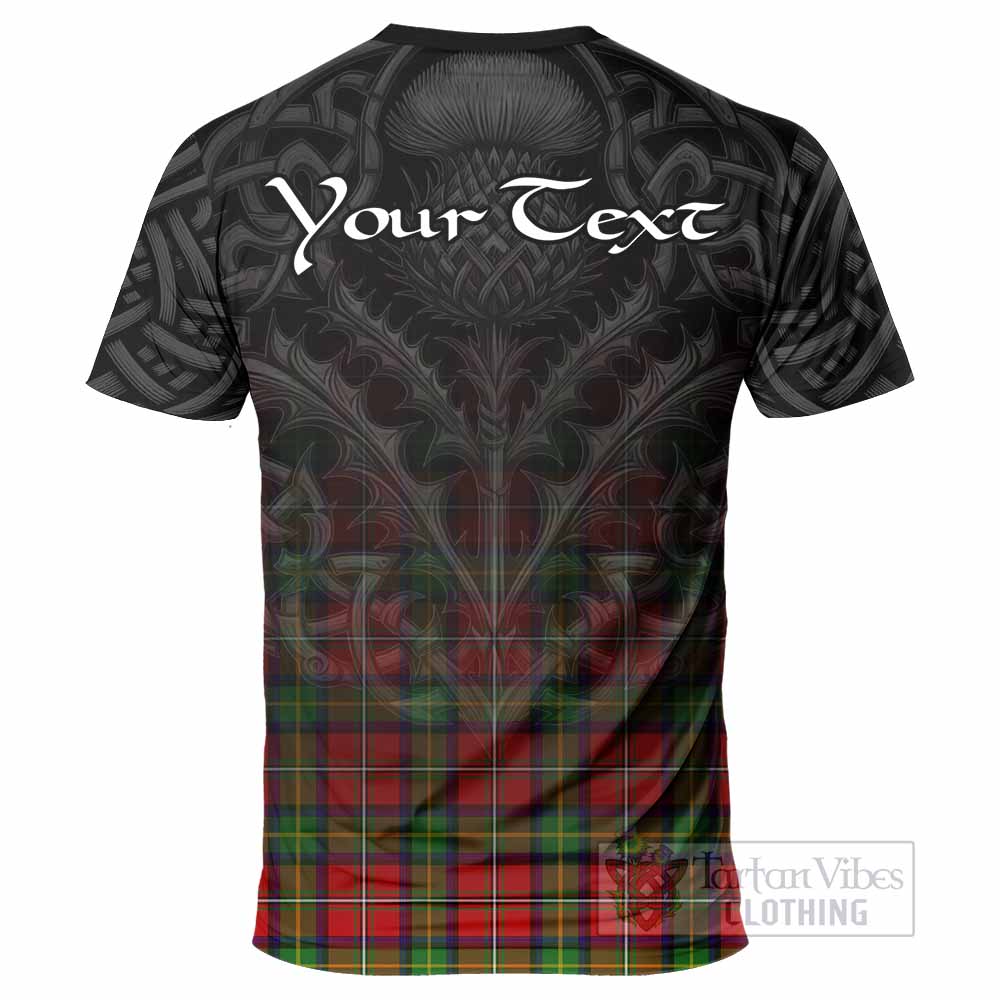 Tartan Vibes Clothing Boyd Tartan T-Shirt with Family Crest Celtic Thistle Vibes