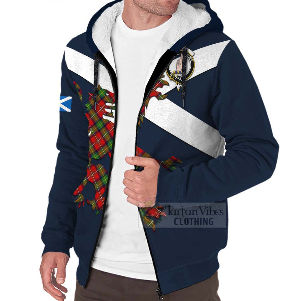 Tartan Vibes Clothing Boyd Tartan Lion Rampant Sherpa Hoodie – Proudly Display Your Heritage with Alba Gu Brath and Clan Name