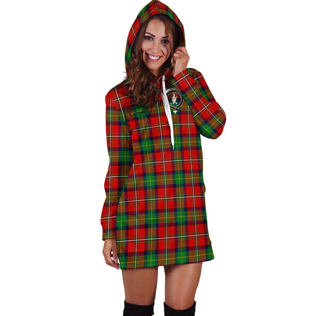 Boyd Tartan Hoodie Dress with Family Crest - Tartan Vibes Clothing