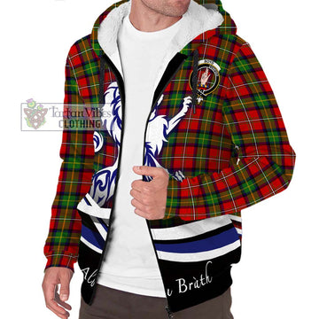 Boyd Tartan Sherpa Hoodie with Alba Gu Brath Regal Lion Emblem