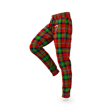 Boyd Tartan Joggers Pants with Family Crest