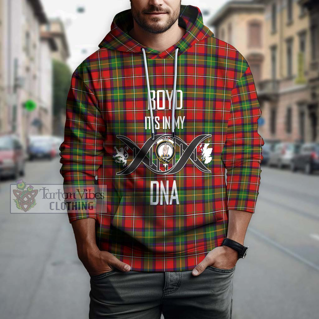 Boyd Tartan Hoodie with Family Crest DNA In Me Style Pullover Hoodie - Tartanvibesclothing Shop