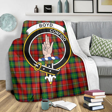 Boyd Tartan Blanket with Family Crest