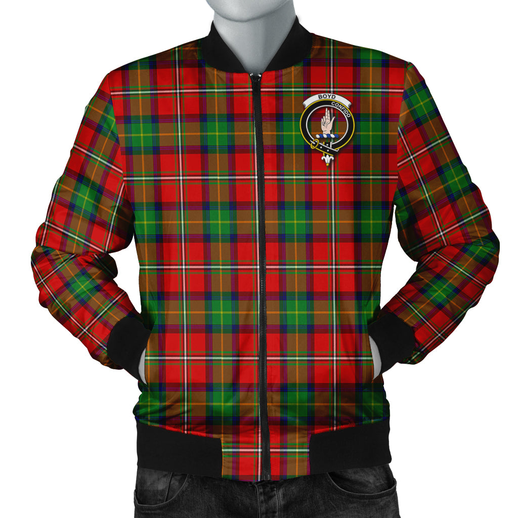 Boyd Modern Tartan Bomber Jacket with Family Crest Unisex - Tartanvibesclothing