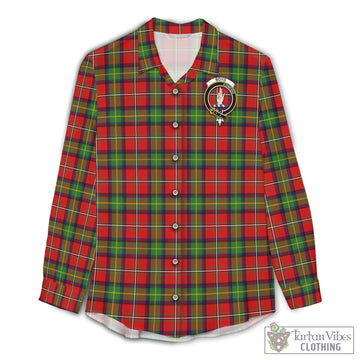 Boyd Tartan Women's Casual Shirt with Family Crest