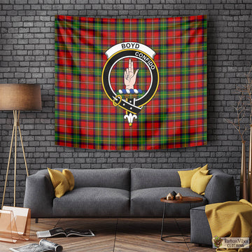 Boyd Tartan Tapestry Wall Hanging and Home Decor for Room with Family Crest