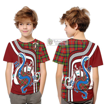 Boyd Tartan Kid T-Shirt with Epic Bagpipe Style