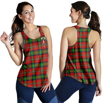 Boyd Tartan Women Racerback Tanks with Family Crest