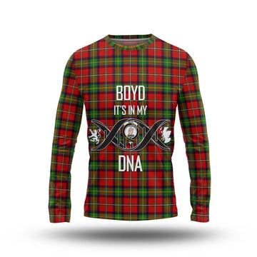 Boyd Tartan Long Sleeve T-Shirt with Family Crest DNA In Me Style