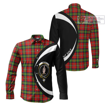 Boyd Tartan Long Sleeve Button Up with Family Crest Circle Style