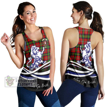 Boyd Tartan Women's Racerback Tanks with Alba Gu Brath Regal Lion Emblem