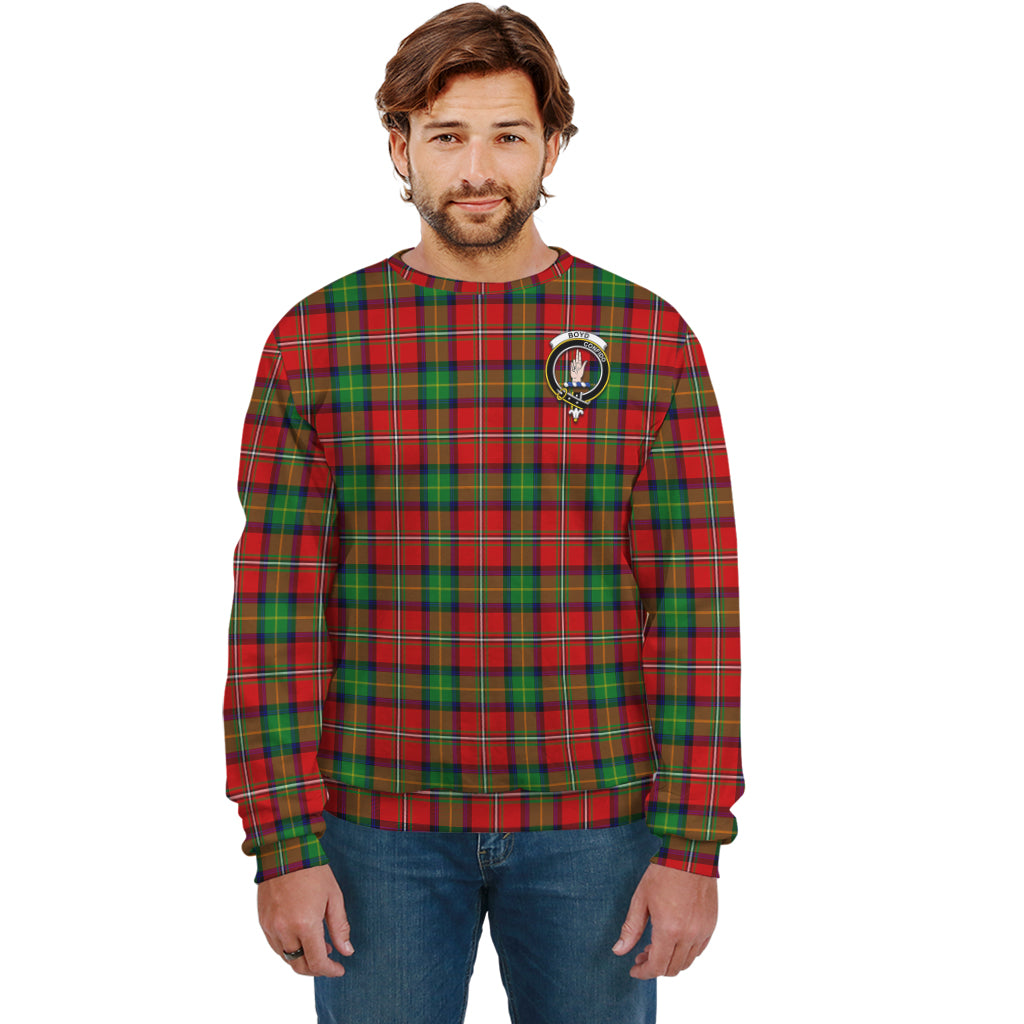 Boyd Tartan Sweatshirt with Family Crest Unisex - Tartan Vibes Clothing