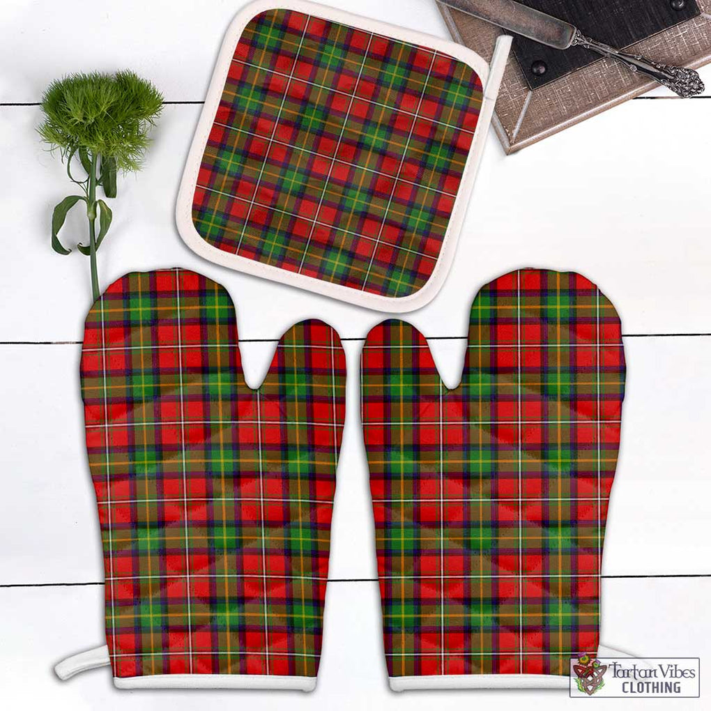 Boyd Tartan Combo Oven Mitt & Pot-Holder White - Tartan Vibes Clothing