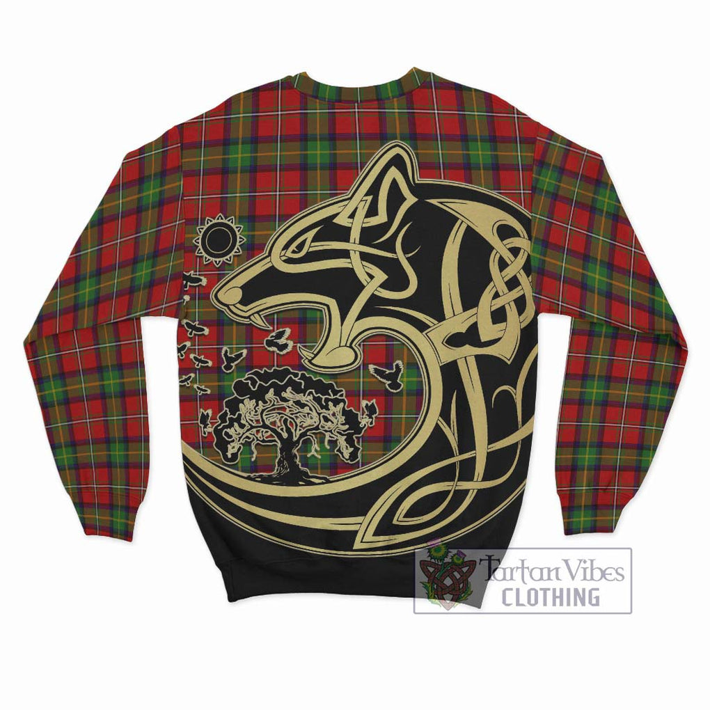 Boyd Tartan Sweatshirt with Family Crest Celtic Wolf Style - Tartan Vibes Clothing