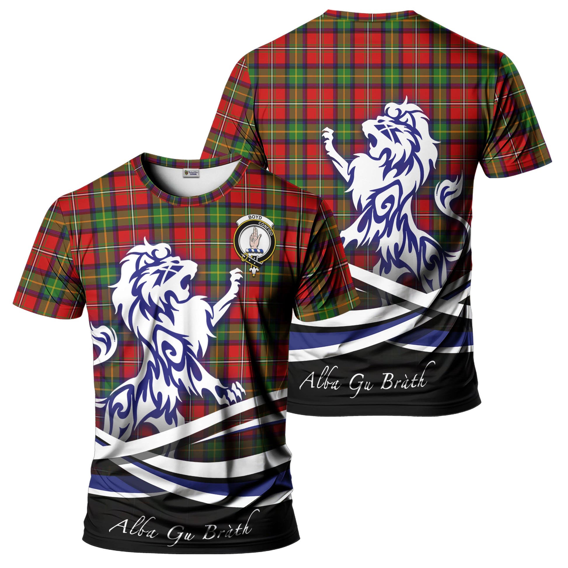 boyd-modern-tartan-t-shirt-with-alba-gu-brath-regal-lion-emblem