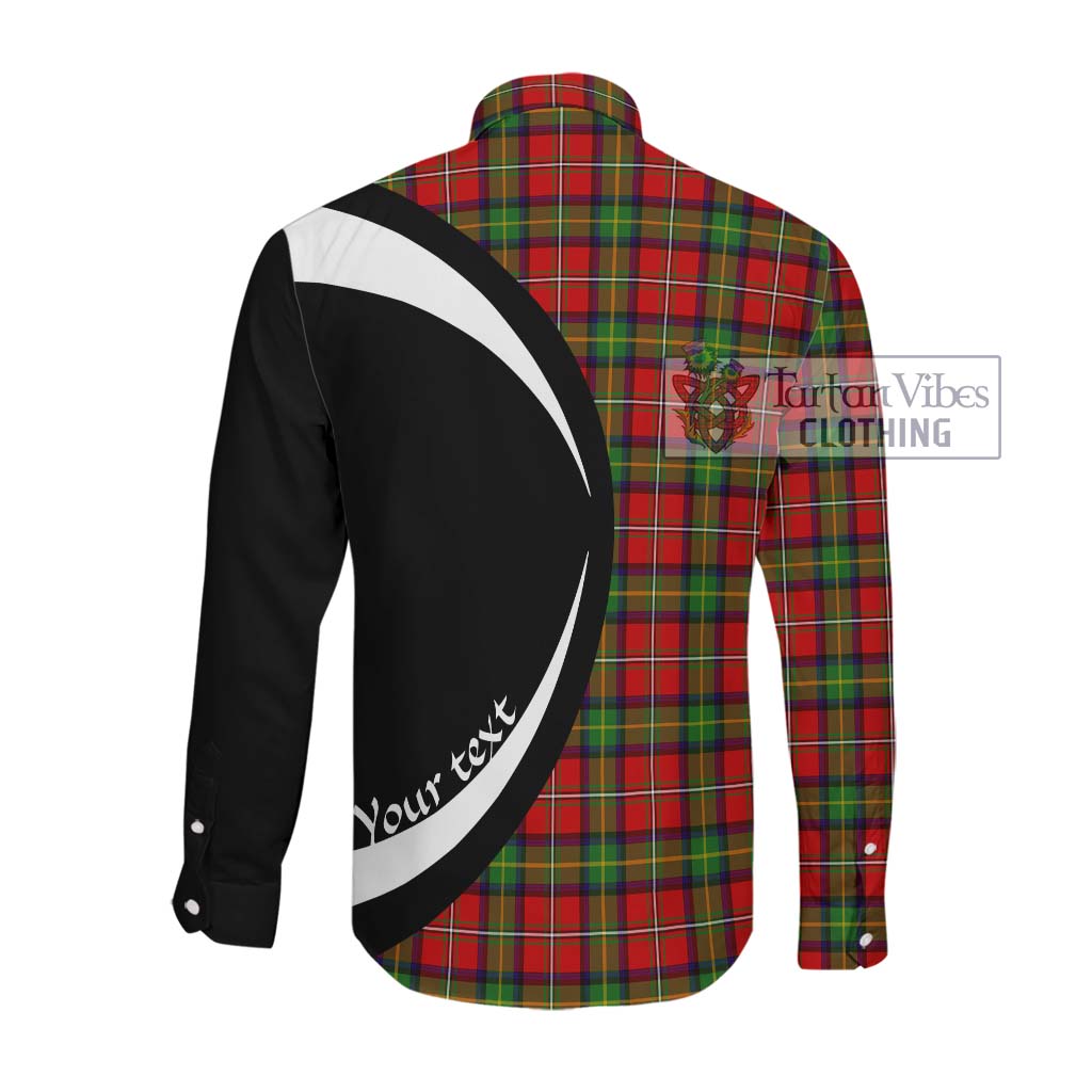 Boyd Tartan Long Sleeve Button Up with Family Crest Circle Style Men's Shirt - Tartan Vibes Clothing