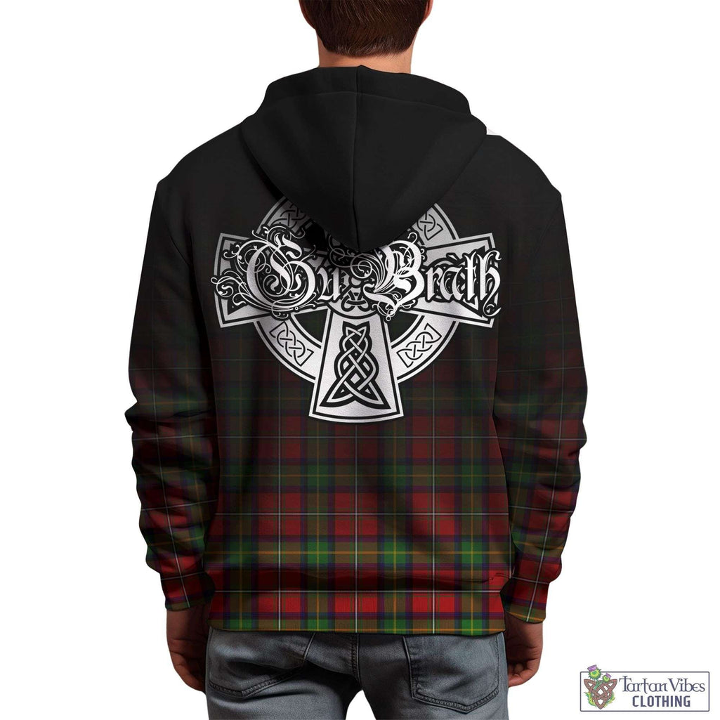 Tartan Vibes Clothing Boyd Modern Tartan Hoodie Featuring Alba Gu Brath Family Crest Celtic Inspired