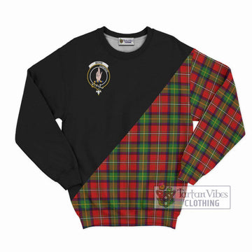 Boyd Tartan Sweatshirt with Family Crest and Military Logo Style