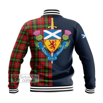 Boyd Tartan Baseball Jacket Alba with Scottish Lion Royal Arm Half Style