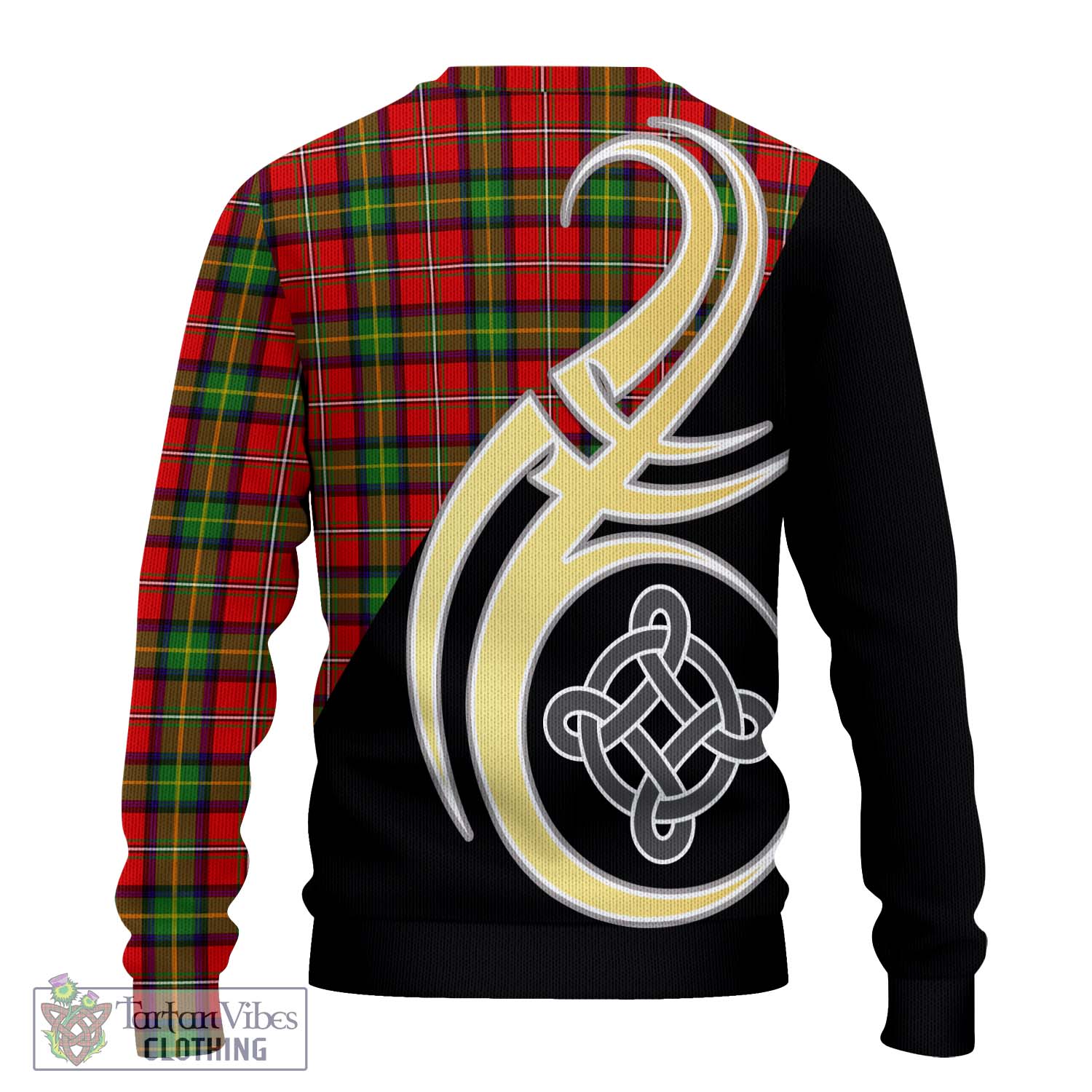 Boyd Tartan Knitted Sweater with Family Crest and Celtic Symbol Style - Tartan Vibes Clothing