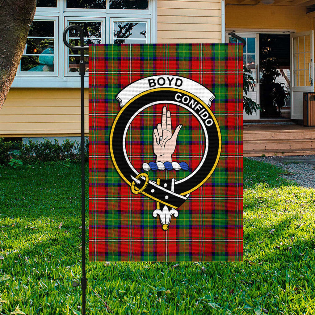 Boyd Tartan Flag with Family Crest - Tartan Vibes Clothing