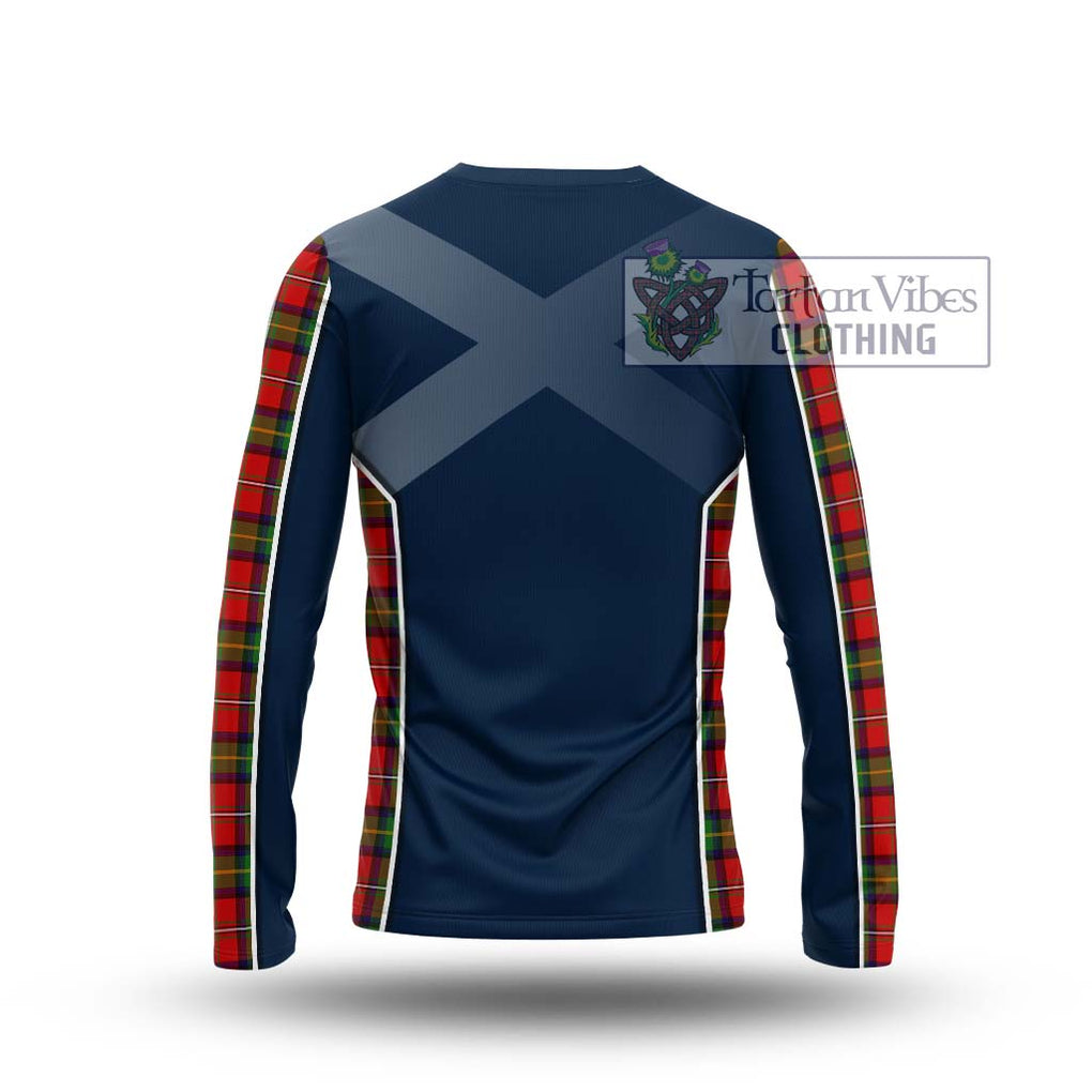 Boyd Tartan Long Sleeve T-Shirt with Family Crest and Lion Rampant Vibes Sport Style - Tartan Vibes Clothing