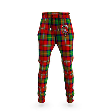 Boyd Tartan Joggers Pants with Family Crest