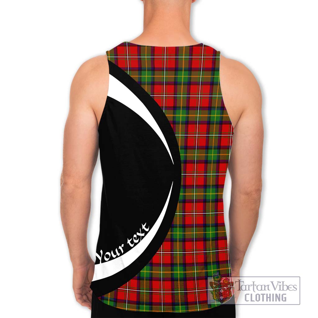 Boyd Tartan Men's Tank Top with Family Crest Circle Style - Tartan Vibes Clothing