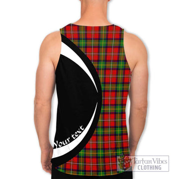 Boyd Tartan Men's Tank Top with Family Crest Circle Style