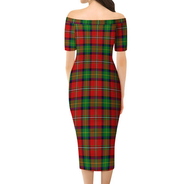 Boyd Tartan Off Shoulder Lady Dress