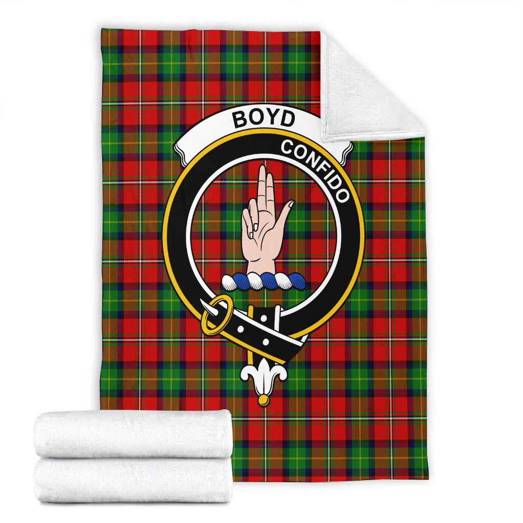 Boyd Tartan Blanket with Family Crest - Tartan Vibes Clothing